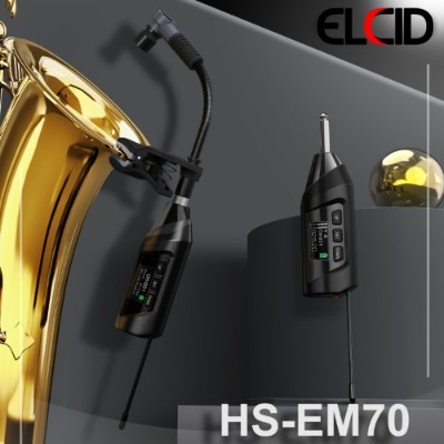 3개 한정 / 색소폰 무선 핀 마이크 ELCID HS-EM70 전문가용 에코기능 구형