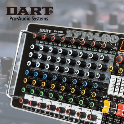 DART 다트 휴대용 파워드 믹서 앰프 8TX-8P800
